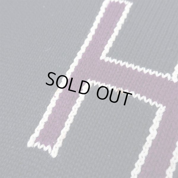 画像5: 60's HOLOVAK COUGHLIN ローゲージ レタードニット "BLACK" (5)