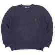 画像1: 90-00's Polo Ralph Lauren クルーネック コットンニット (1)