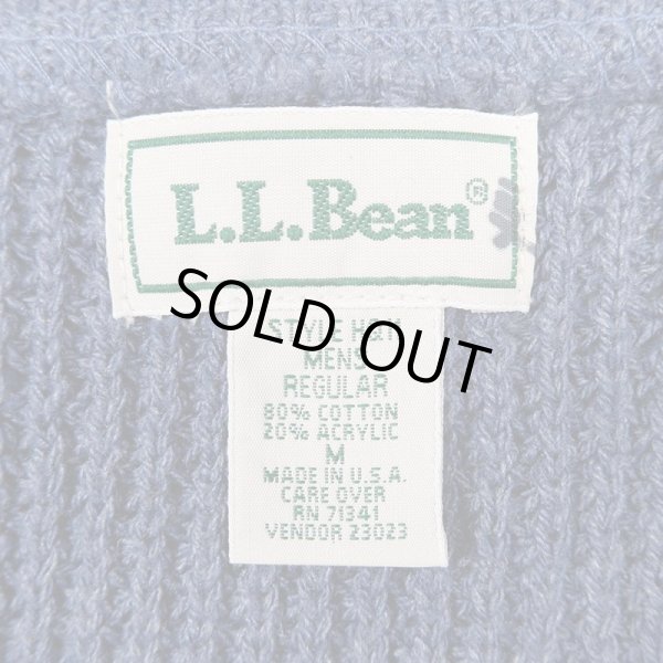 画像3: 90's L.L.Bean ヘンリーネック コットンニット “MADE IN USA” (3)