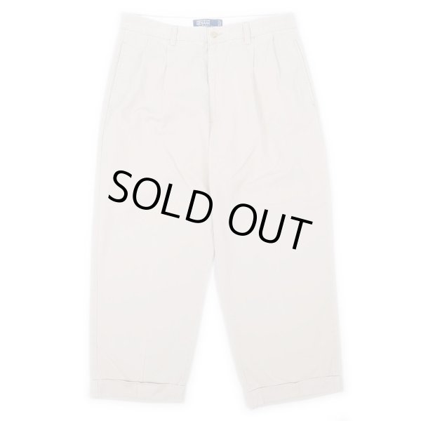 画像1: 90's Polo Ralph Lauren 2タック チノトラウザー “HAMMOND PANT / Light Beige” (1)