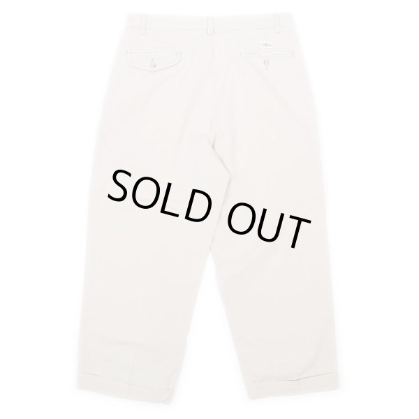 画像2: 90's Polo Ralph Lauren 2タック チノトラウザー “HAMMOND PANT / Light Beige” (2)