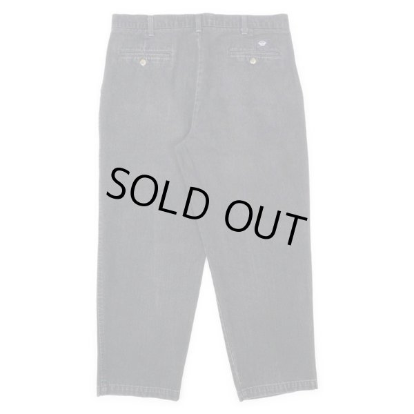 画像2: 90's DOCKERS 2タック ブラックデニムトラウザー "W36 L29" (2)