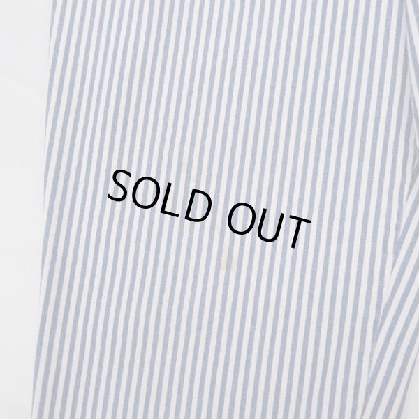 画像4: 90's NORTH WEST BLUE ヒッコリーストライプ柄 イージーパンツ "MADE IN USA" (4)