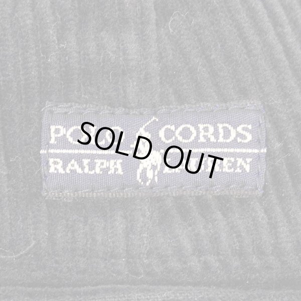 画像3: 90's Polo Ralph Lauren 2タック 太畝コーデュロイトラウザー “ANDREW PANT / DARK NAVY” (3)