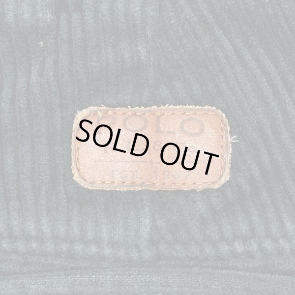 画像3: 90's Polo Ralph Lauren 2タック 太畝コーデュロイトラウザー "ANDREW PANT / DARK NAVY" (3)