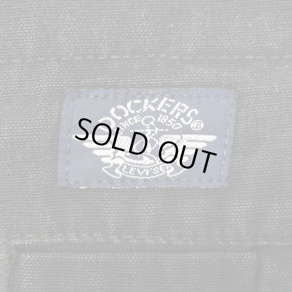 画像3: 90's DOCKERS 1タック キャンバストラウザー "BLACK / Ｗ34 L32" (3)