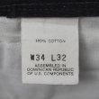 画像4: 90's DOCKERS 1タック キャンバストラウザー "BLACK / Ｗ34 L32" (4)