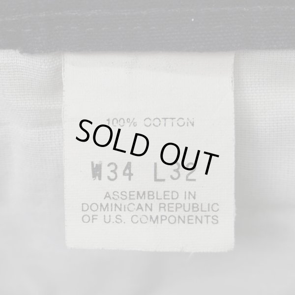 画像4: 90's DOCKERS 1タック キャンバストラウザー "BLACK / Ｗ34 L32" (4)