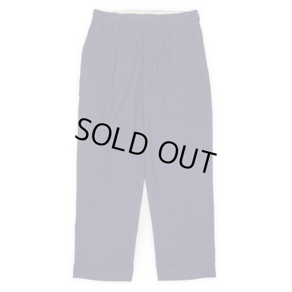 画像1: 90's Polo Ralph Lauren 2タック ポリエステルトラウザー "NAVY / W35 L30" (1)