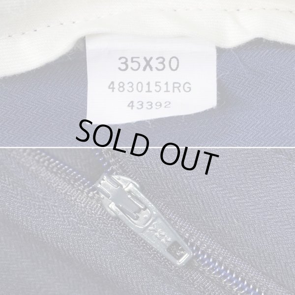 画像4: 90's Polo Ralph Lauren 2タック ポリエステルトラウザー "NAVY / W35 L30" (4)