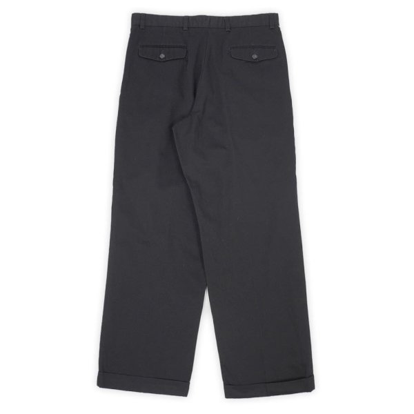 画像2: Early 00's DOCKERS 2タック チノトラウザー "BLACK / W34 L30" (2)