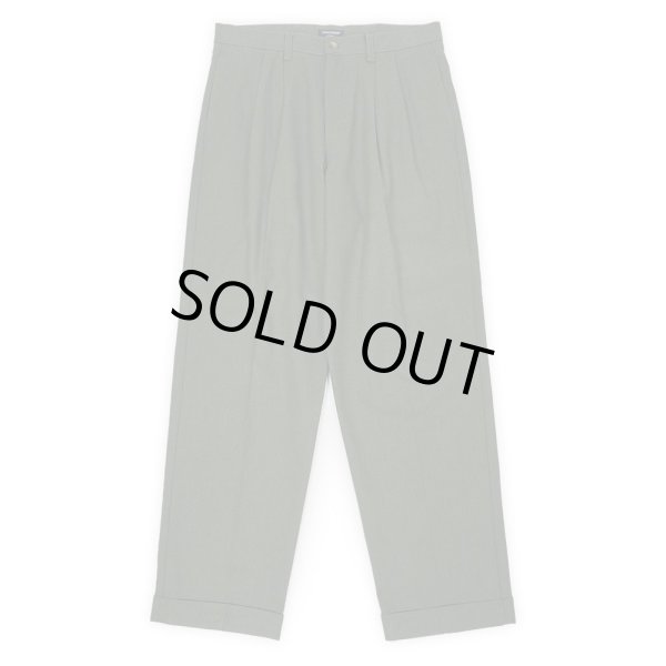 画像1: 90's DOCKERS 2タック ヘリンボーントラウザー "OLIVE / W33 L32" (1)