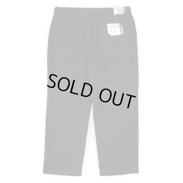 画像1: 00's SAVANE ノータックスラックス "BLACK / W38 L29 / DEADSTOCK" (1)