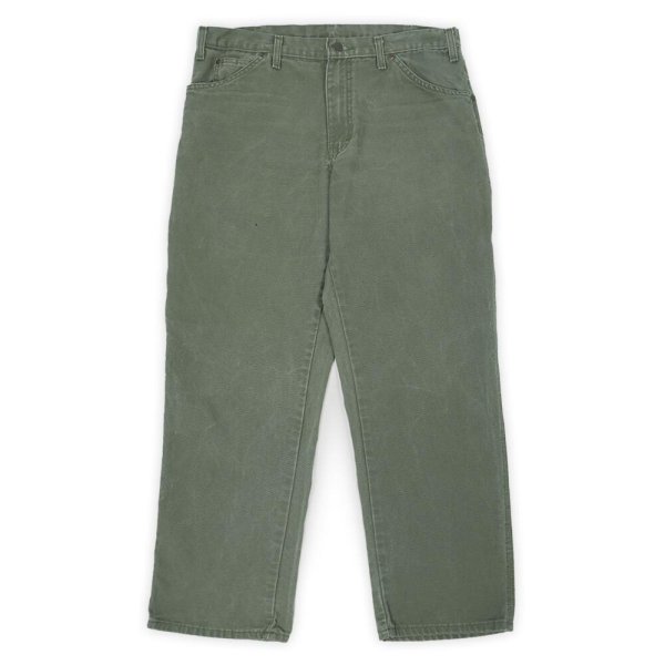 画像1: 00's Dickies ダックペインターパンツ "MOS GREEN / W34 L30" (1)