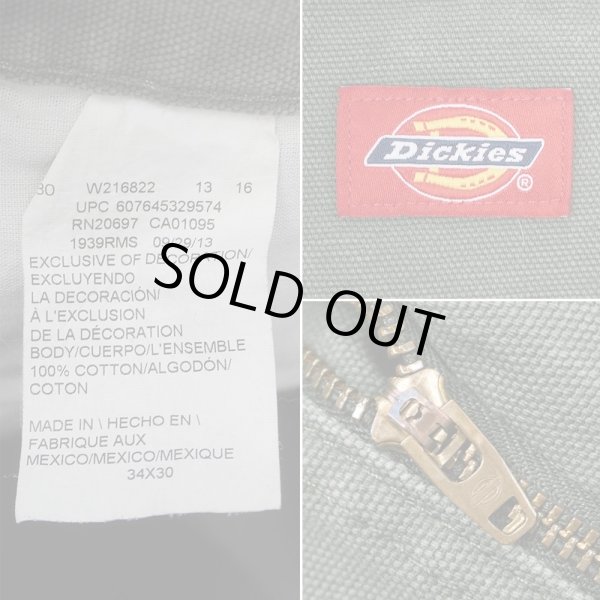 画像3: 00's Dickies ダックペインターパンツ "MOS GREEN / W34 L30" (3)