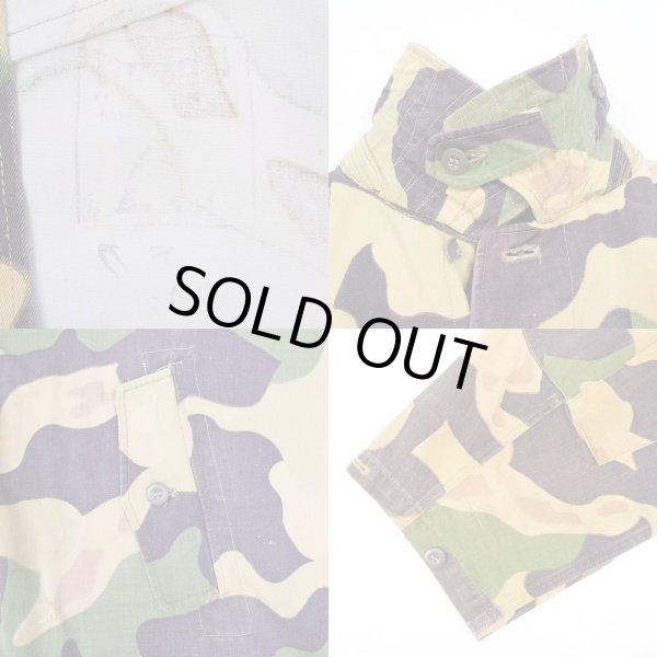 画像3: 60's Czecho-Slovakia Military サラマンダーカモ柄 ハーフコート (3)