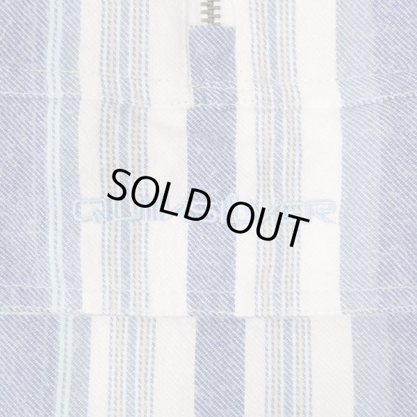 画像3: 00's Quiksilver マルチストライプ柄 コットンアノラックパーカー (3)