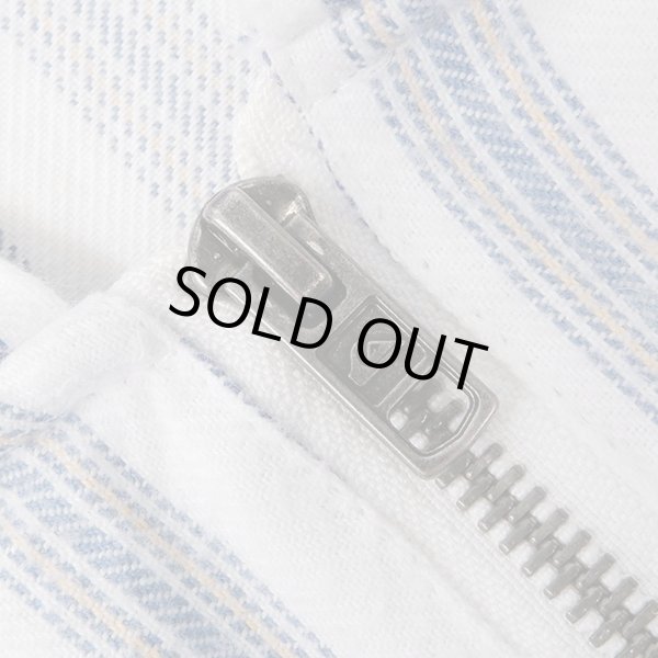 画像4: 00's Quiksilver マルチストライプ柄 コットンアノラックパーカー (4)