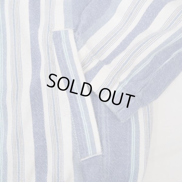 画像5: 00's Quiksilver マルチストライプ柄 コットンアノラックパーカー (5)