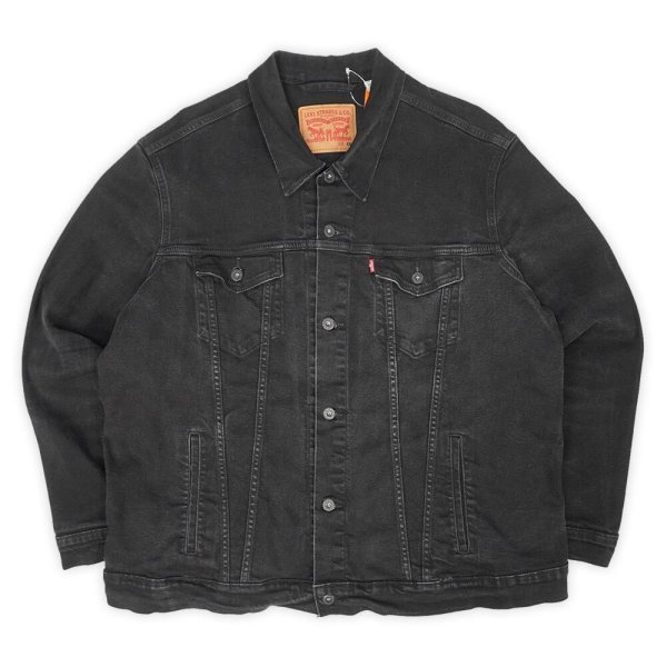 画像1: 00's Levi's ブラックデニムジャケット (1)