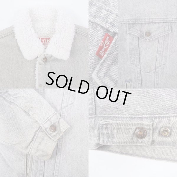 画像4: 80's Levi's デニムボアジャケット “GRAY / MADE IN USA” (4)