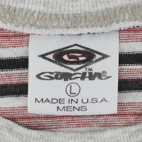 画像2: 90's GOTCHA マルチボーダーTシャツ "MADE IN USA" (2)