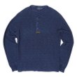 画像1: 00's Polo Ralph Lauren ヘンリーネック カットソー "Indigo Dye" (1)