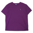 画像1: 90's Polo Ralph Lauren ロゴ刺繍Tシャツ "PURPLE" (1)