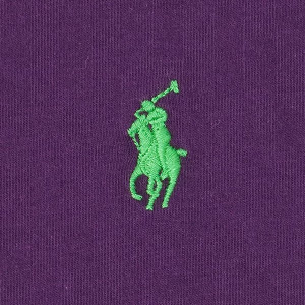 画像3: 90's Polo Ralph Lauren ロゴ刺繍Tシャツ "PURPLE" (3)