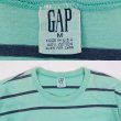 画像3: 90's OLD GAP ボーダー柄 Tシャツ “EMERALD / MADE IN USA” (3)