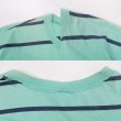画像4: 90's OLD GAP ボーダー柄 Tシャツ “EMERALD / MADE IN USA” (4)