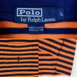 画像2: 90's Polo Ralph Lauren ボーダー柄 ポロシャツ (2)