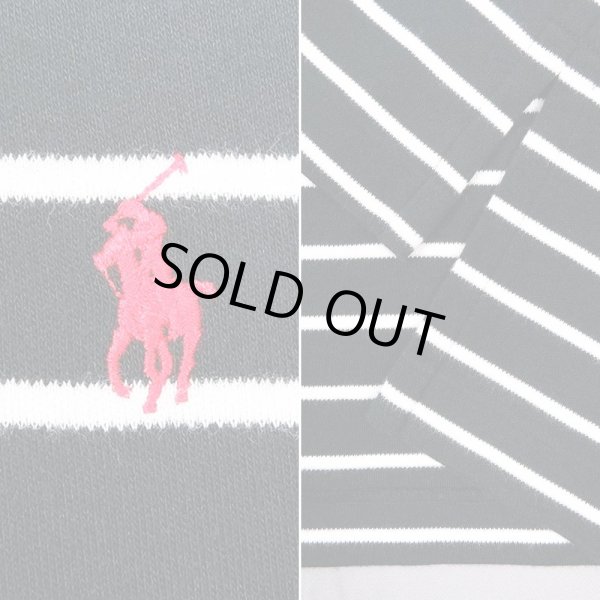 画像3: 90's Polo Ralph Lauren ボーダー柄 ポロシャツ (3)