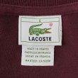 画像2: 90's LACOSTE L/S ポロシャツ "MADE IN FRANCE / BURGUNDY" (2)