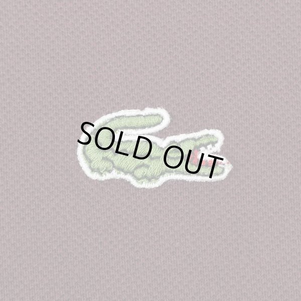 画像4: 90's LACOSTE L/S ポロシャツ "MADE IN FRANCE / BURGUNDY" (4)