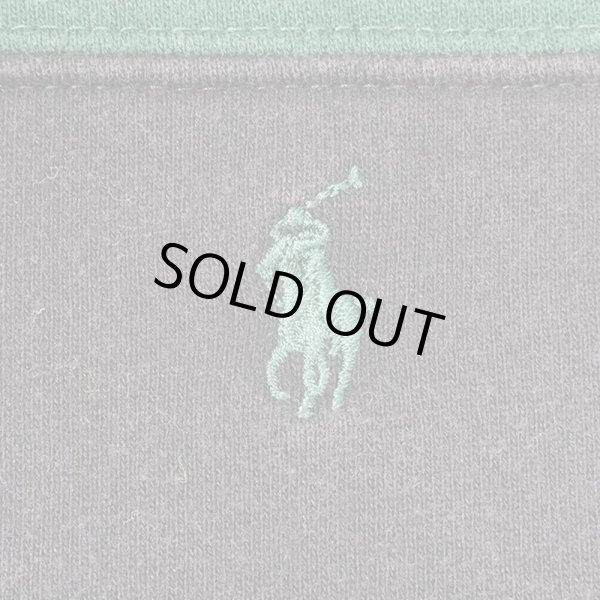 画像3: 90's Polo Ralph Lauren スウェット ラガーシャツ "GREEN×NAVY" (3)