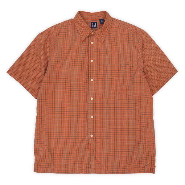 画像1: Early 00's OLD GAP S/S レギュラーカラーシャツ (1)