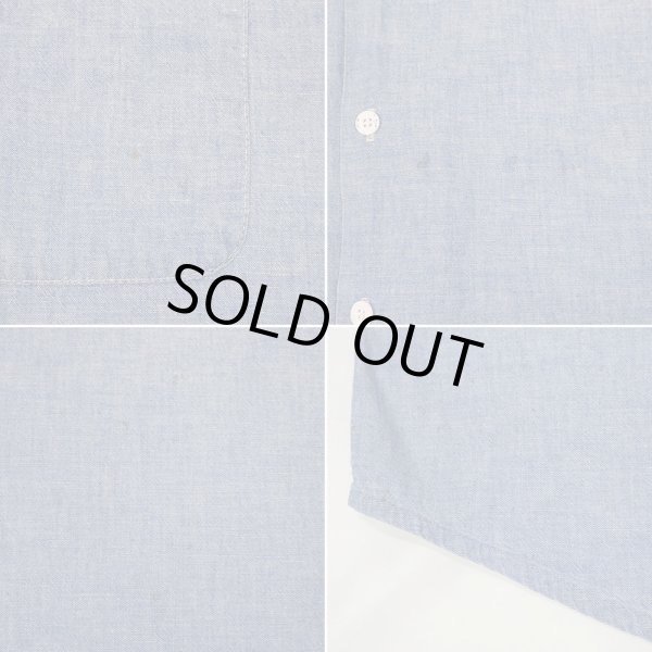 画像4: 90's BIG MAC S/S コットンシャンブレーシャツ "MADE IN USA" (4)