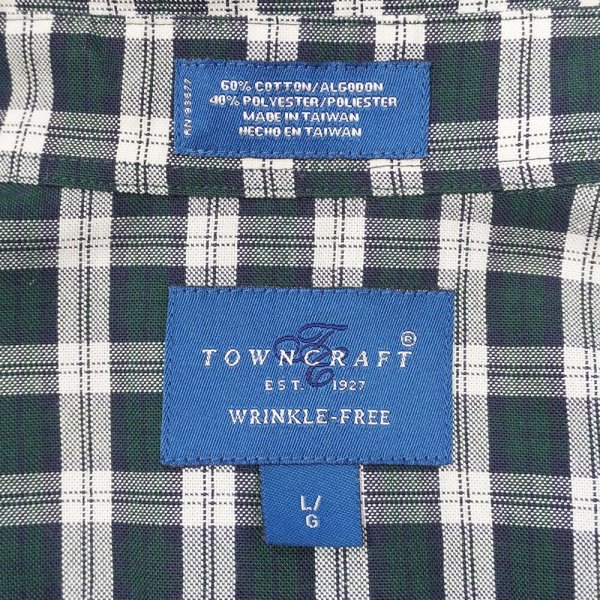 画像2: 90's TOWN CRAFT S/S ボタンダウンシャツ "DEADSTOCK" (2)