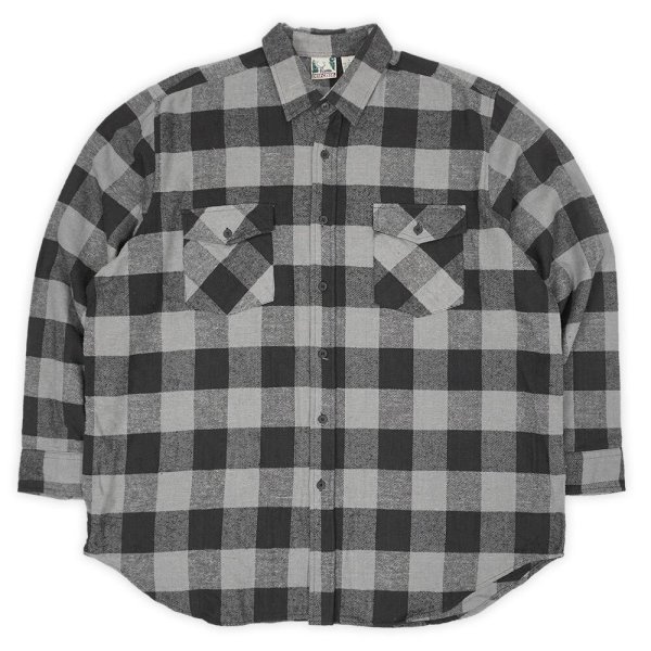 画像1: Late 90's DEER CREEK ブロックチェック柄 ヘビーネルシャツ "Non Wash" (1)