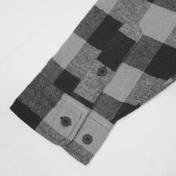 画像4: Late 90's DEER CREEK ブロックチェック柄 ヘビーネルシャツ "Non Wash" (4)