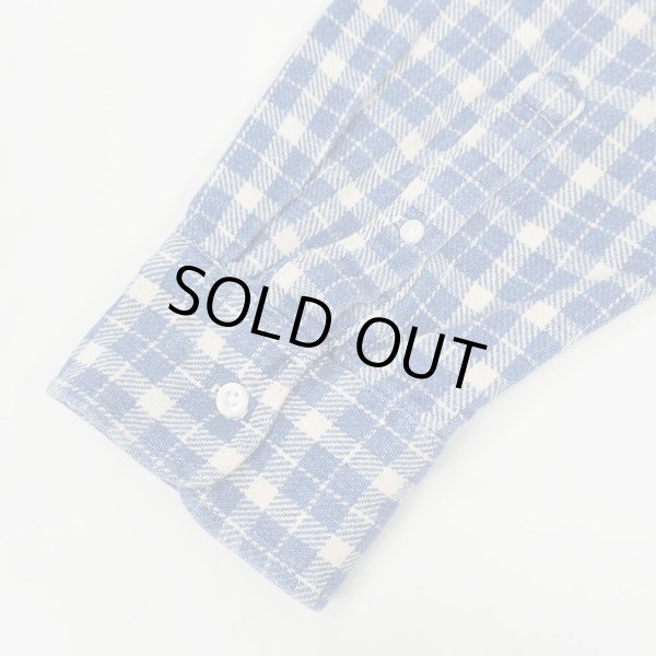 画像4: 00's J.CREW ヘビーネルシャツ "Blue Plaid" (4)