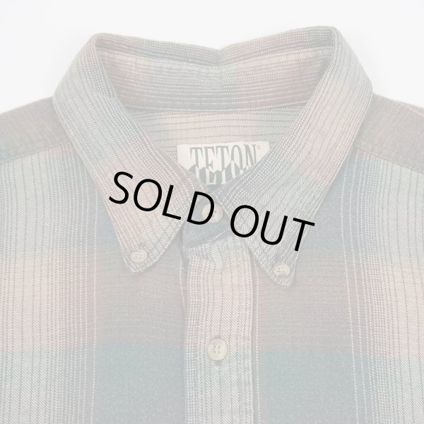 画像4: 90-00's TETON by Woolrich フランネル ボタンダウンシャツ (4)