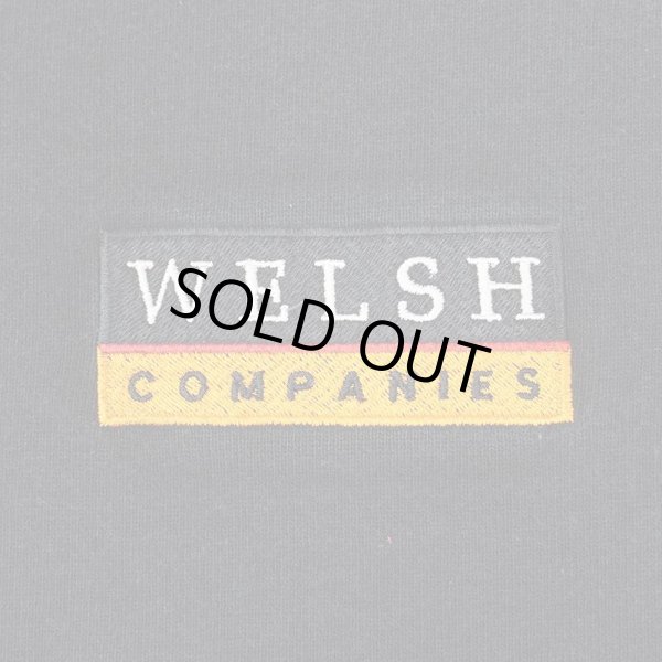 画像3: 90's WELSH COMPANIES ロゴ刺繍 スウェット “FADE BLACK” (3)