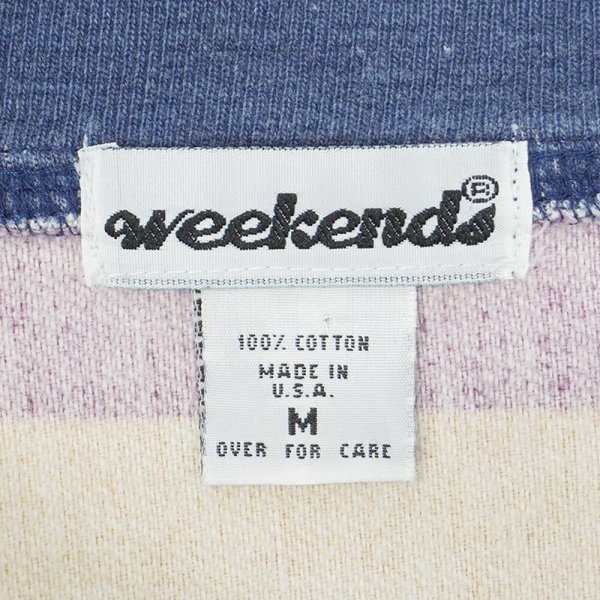 画像2: 90's weekends ワイドボーダースウェット "MADE IN USA" (2)