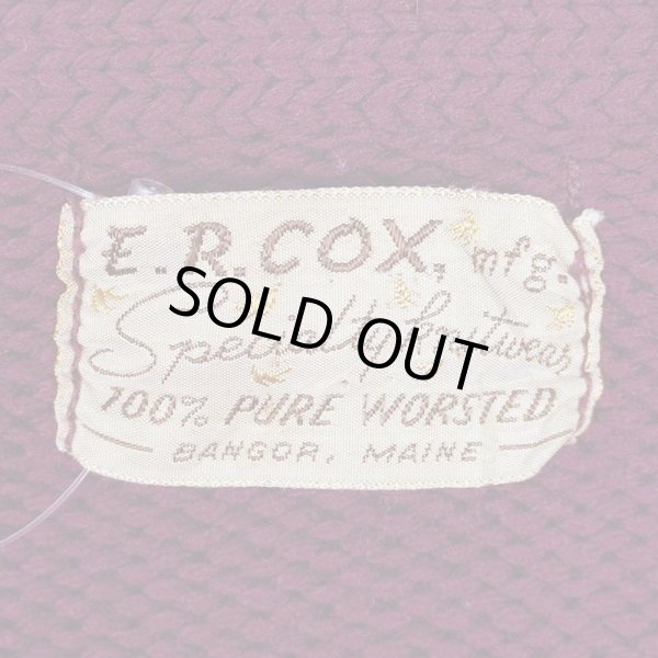 40's E.R.COX レタードカーディガンmtp06312604501176｜VINTAGE