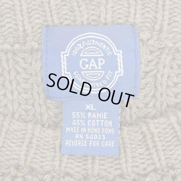 画像2: 80's OLD GAP ローゲージ コットンニット (2)