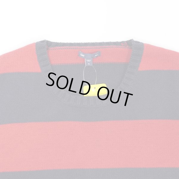 画像3: 00's GAP ワイドボーダー柄 コットンニット (3)