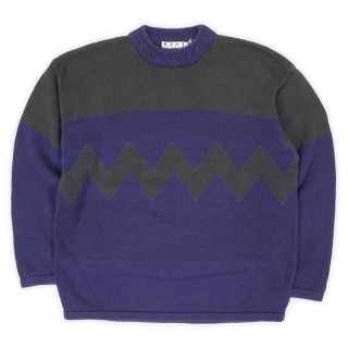 90's Coogi 3D編みコットンニット - used&vintage box Hi-smile