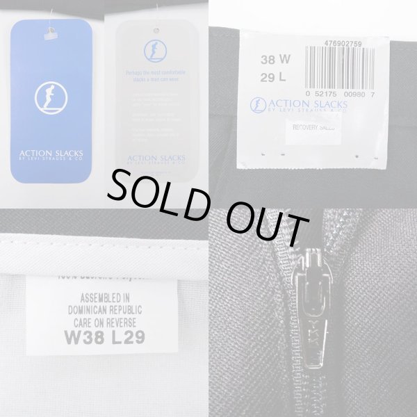 画像3: 90's Levi's ACTION SLACKS "BLACK / DEADSTOCK" (3)